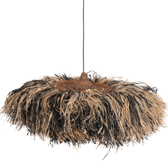 ΦΩΤΙΣΤΙΚΟ ΟΡΟΦΗΣ ORDEM HM4715 ΚΑΠΕΛΟ ΙΝΕΣ SISAL & ΜΠΑΝΑΝΑΣ-ΜΑΥΡΟ & ΦΥΣΙΚΟ Φ75εκ-3