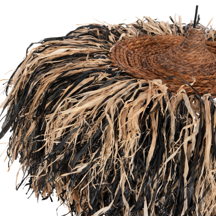 ΦΩΤΙΣΤΙΚΟ ΟΡΟΦΗΣ ORDEM HM4715 ΚΑΠΕΛΟ ΙΝΕΣ SISAL & ΜΠΑΝΑΝΑΣ-ΜΑΥΡΟ & ΦΥΣΙΚΟ Φ75εκ-5