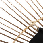 ΚΑΘΡΕΠΤΗΣ ΣΤΡΟΓΓΥΛΟΣ ΜΕ ΠΛΑΙΣΙΟ ΑΠΟ STICKS ΚΟΚΟΦΟΙΝΙΚΑ ΣΕ ΧΡΩΜΑ ΦΥΣΙΚΟ Φ85 εκ.HM7733-7