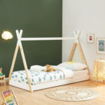 ΚΡΕΒΑΤΙ ΠΑΙΔΙΚΟ MUNK HM699.03 τ.MONTESSORI ΞΥΛΟ ΠΕΥΚΟΥ ΦΥΣΙΚΟ-ΛΕΥΚΟ- 190x90εκ-2