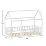 ΚΡΕΒΑΤΙ ΠΑΙΔΙΚΟ ΜΕ ΚΑΓΚΕΛΟ HOUSER HM706.03 τ.MONTESSORI ΞΥΛΟ ΠΕΥΚΟ ΛΕΥΚΟ-190x90εκ-3