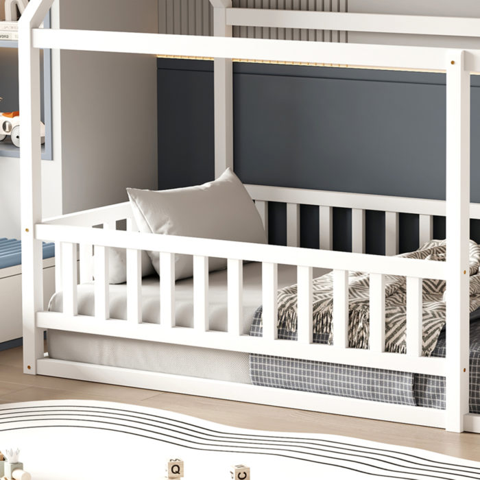 ΚΡΕΒΑΤΙ ΠΑΙΔΙΚΟ ΜΕ ΚΑΓΚΕΛΟ HOUSER HM706.03 τ.MONTESSORI ΞΥΛΟ ΠΕΥΚΟ ΛΕΥΚΟ-190x90εκ-5