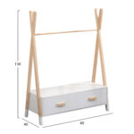 ΚΡΕΜΑΣΤΡΑ ΜΕ ΣΥΡΤΑΡΙΑ ΠΑΙΔΙΚH PASCHAL HM2491.03 ΜΕΛΑΜΙΝΗ-ΞΥΛΟ ΠΕΥΚΟΥ 80x40x130Υεκ-3