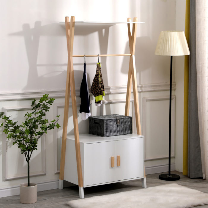 ΚΡΕΜΑΣΤΡΑ ΠΑΙΔΙΚH ΜΕ ΝΤΟΥΛΑΠΙ PASCHAL HM2495.03 ΜΕΛΑΜΙΝΗ-ΞΥΛΟ ΠΕΥΚΟΥ 76x44x170Υεκ-2