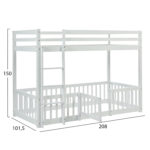 ΠΑΙΔΙΚΗ ΚΟΥΚΕΤΑ ΜΕ ΠΑΡΚΑΚΙ PLAYKID HM703.03 ΞΥΛΟ ΠΕΥΚΟΥ ΛΕΥΚΟ ΓΙΑ 190x90εκ-3