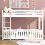 ΠΑΙΔΙΚΗ ΚΟΥΚΕΤΑ ΜΕ ΠΑΡΚΑΚΙ PLAYKID HM703.03 ΞΥΛΟ ΠΕΥΚΟΥ ΛΕΥΚΟ ΓΙΑ 190x90εκ-4