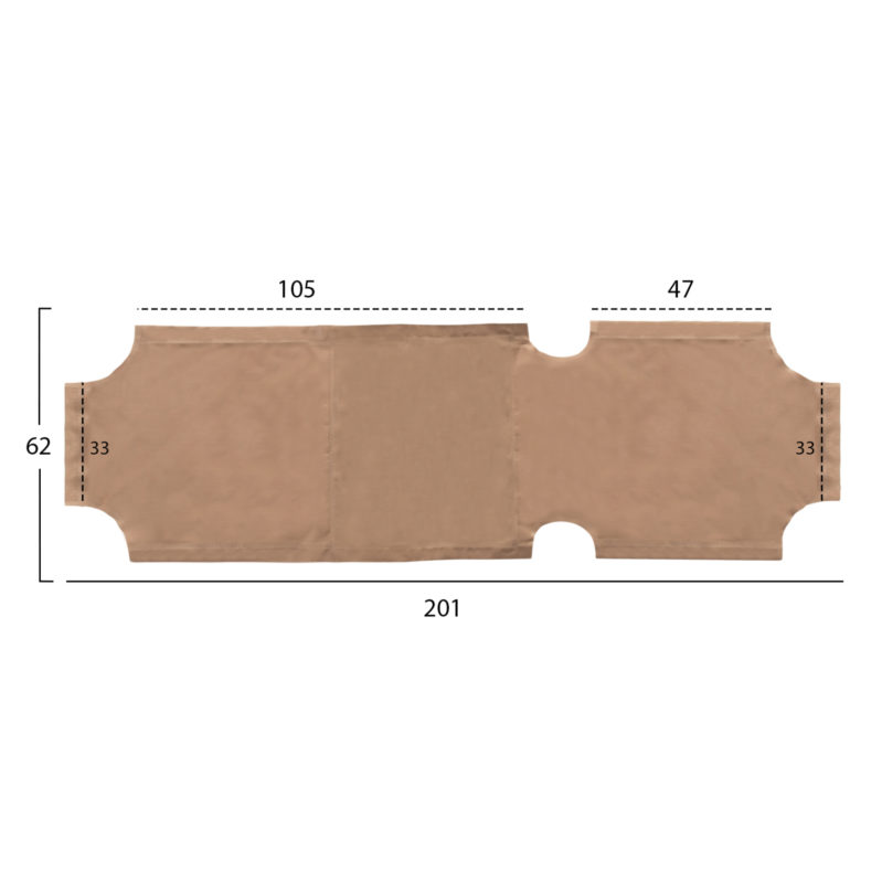ΠΑΝΙ TEXTILENE 600gr/m2 2X1 ΑΝΤΑΛΛΑΚΤΙΚΟ ΞΑΠΛΩΣΤΡΑΣ HM5072.70 ΜΠΕΖ-2
