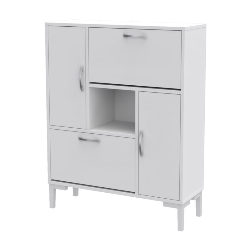 ΠΑΠΟΥΤΣΟΘΗΚΗ MEDY HM18187.03 ΜΕΛΑΜΙΝΗ ΣΕ ΛΕΥΚΟ-ΛΕΥΚΑ ΠΟΔΙΑ 86