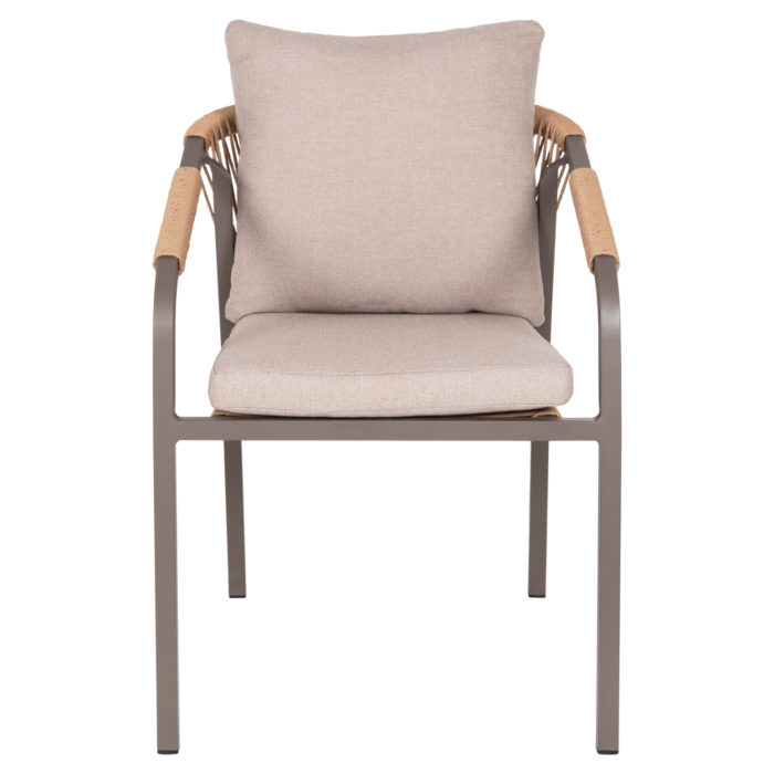 ΠΟΛΥΘΡΟΝΑ MAERLY HM6051.04 ΣΑΜΠΑΝΙ ΑΛΟΥΜΙΝΙΟ-P.E.RATTAN ΦΥΣΙΚΟ-ΜΑΞΙΛΑΡΙΑ ΜΠΕΖ 55