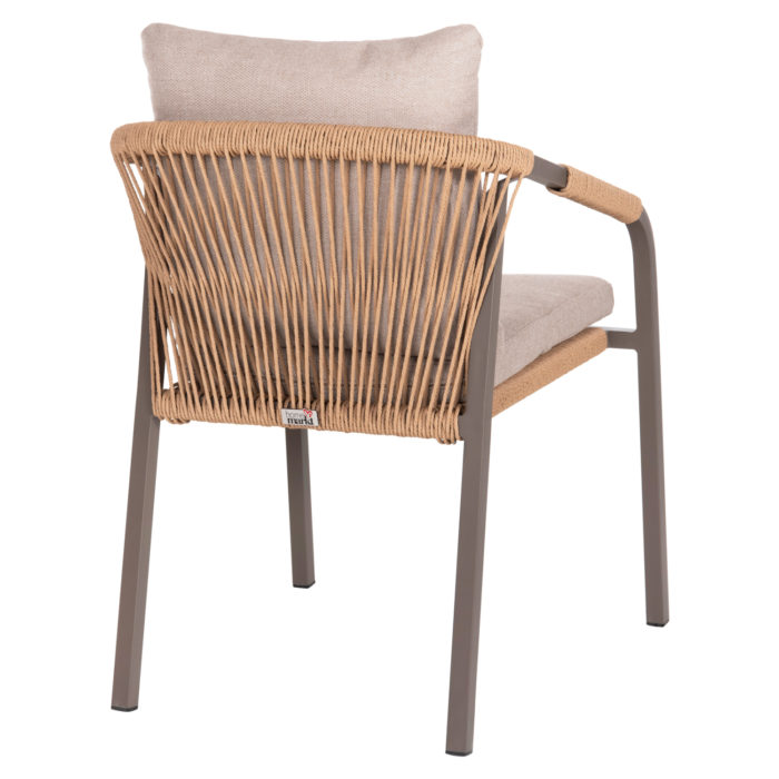 ΠΟΛΥΘΡΟΝΑ MAERLY HM6051.04 ΣΑΜΠΑΝΙ ΑΛΟΥΜΙΝΙΟ-P.E.RATTAN ΦΥΣΙΚΟ-ΜΑΞΙΛΑΡΙΑ ΜΠΕΖ 55