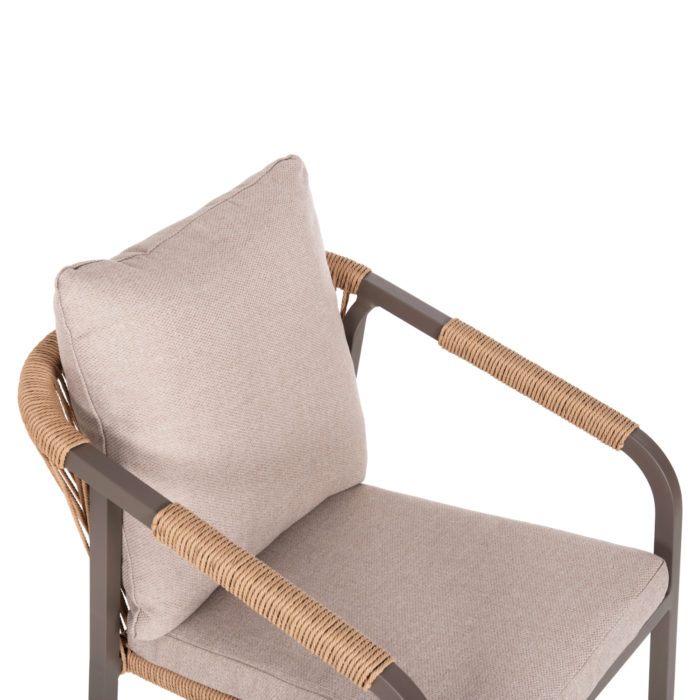 ΠΟΛΥΘΡΟΝΑ MAERLY HM6051.04 ΣΑΜΠΑΝΙ ΑΛΟΥΜΙΝΙΟ-P.E.RATTAN ΦΥΣΙΚΟ-ΜΑΞΙΛΑΡΙΑ ΜΠΕΖ 55