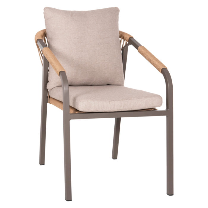 ΠΟΛΥΘΡΟΝΑ MAERLY HM6051.04 ΣΑΜΠΑΝΙ ΑΛΟΥΜΙΝΙΟ-P.E.RATTAN ΦΥΣΙΚΟ-ΜΑΞΙΛΑΡΙΑ ΜΠΕΖ 55
