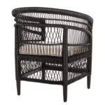 ΠΟΛΥΘΡΟΝΑ MALAWI HM9635.03 ΞΥΛΟ ΜΑΟΝΙ ΜΕ RATTAN ΜΑΥΡΟ-ΛΕΥΚΟ ΜΑΞΙΛΑΡΙ 80x70x86Υεκ.-5