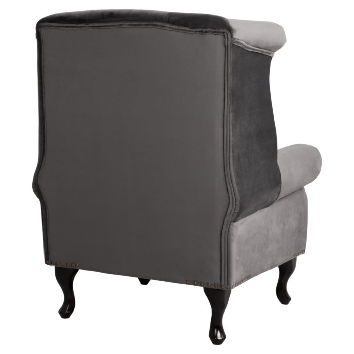 ΠΟΛΥΘΡΟΝΑ-ΜΠΕΡΖΕΡΑ ΓΚΡΙ ΒΕΛΟΥΔΟ T.CHESTERFIELD POLINA 83x75x107Yεκ.HM0053.10-5