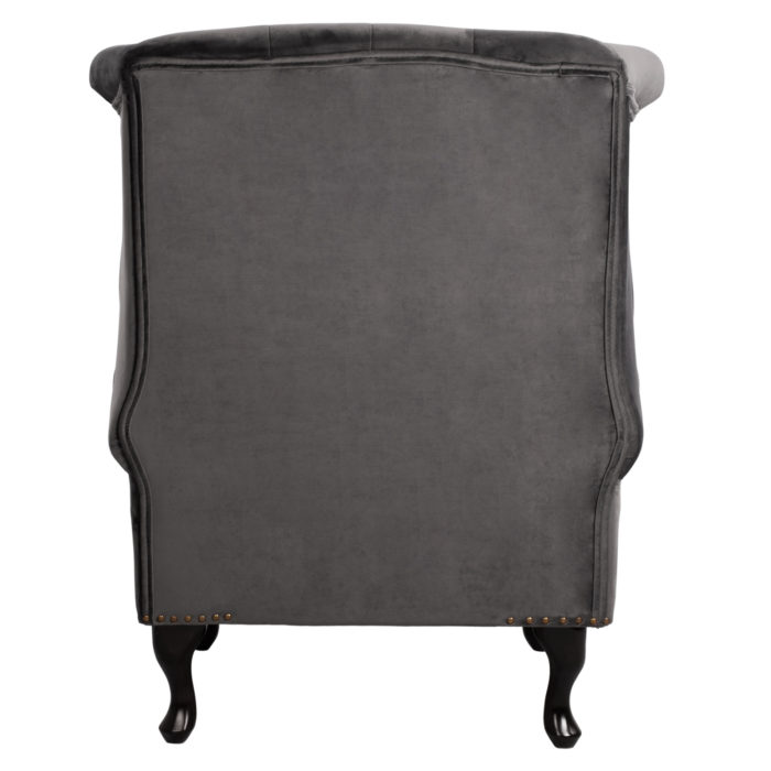 ΠΟΛΥΘΡΟΝΑ-ΜΠΕΡΖΕΡΑ ΓΚΡΙ ΒΕΛΟΥΔΟ T.CHESTERFIELD POLINA 83x75x107Yεκ.HM0053.10-6