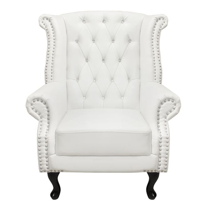 ΠΟΛΥΘΡΟΝΑ-ΜΠΕΡΖΕΡΑ T.CHESTERFIELD POLINA HM0053.02 PU ΛΕΥΚΟ ΜΑΤ 83x75x107Yεκ.-2