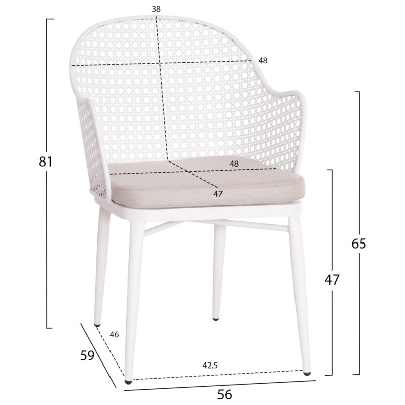 ΣΕΤ LOUNGE 3TMX ΕΞ.ΧΩΡΟΥ OREGO HM21107.02 ΑΛΟΥΜΙΝΙΟ & ΜΕΤΑΛΛΟ ΣΕ ΛΕΥΚΟ-2