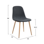 ΣΕΤ ΤΡΑΠΕΖΑΡΙΑΣ 5ΤΜΧ KELVIN HM21116 ΤΡΑΠΕΖΙ ΜΕ ΚΑΡΕΚΛΕΣ ΜΕΤΑΛΛΙΚΕΣ ΜΕ ΥΦΑΣΜΑ-2