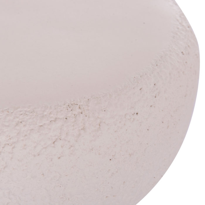 ΣΚΑΜΠΟ ΣΤΡΟΓΓΥΛΟ INTERON HM18171.02 FIBER CEMENT ΣΕ ΛΕΥΚΟ--Φ34x39Υεκ.-6