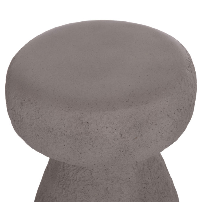 ΣΚΑΜΠΟ ΣΤΡΟΓΓΥΛΟ INTERON HM18171.03 FIBER CEMENT ΣΕ ΓΚΡΙ--Φ34x39Υεκ.-4
