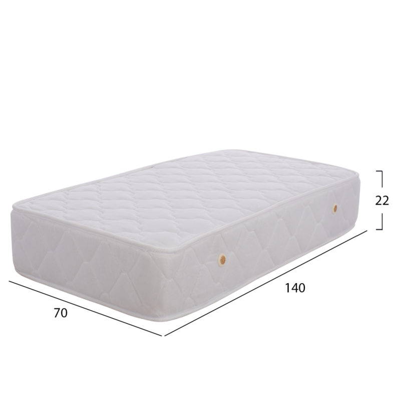 ΣΤΡΩΜΑ BABYCLOUD HM664.01 BONELL SPRING 70X140 ΛΕΥΚΟ-2