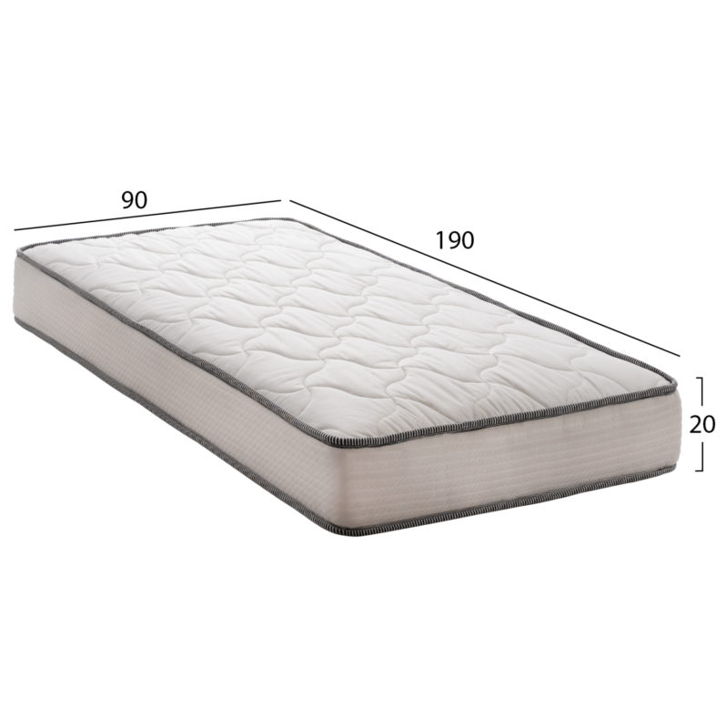 ΣΤΡΩΜΑ DREAMTOPIA ΣΕΙΡΑ ATLAS HM654.90 BONNELL SPRING 90x190x20Y εκ.-2