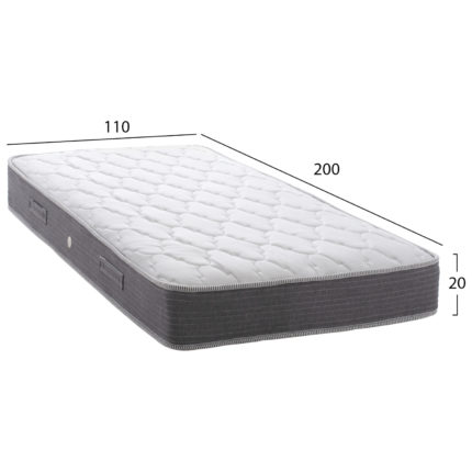ΣΤΡΩΜΑ DREAMTOPIA ΣΕΙΡΑ LULLABY ALOE VERA HM655.110-200 BONNELL SPRING 110x200x20Yεκ.-2