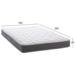 ΣΤΡΩΜΑ DREAMTOPIA ΣΕΙΡΑ LULLABY ALOE VERA HM655.160 BONNELL SPRING 160x200x20Y εκ.-2