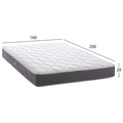 ΣΤΡΩΜΑ DREAMTOPIA ΣΕΙΡΑ LULLABY ALOE VERA HM655.160 BONNELL SPRING 160x200x20Y εκ.-2