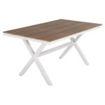 ΤΡΑΠΕΖΙ ΑΛΟΥΜΙΝΙΟΥ ΟΡΘΟΓΩΝΙΟ TAWNEE HM6037.02 ΛΕΥΚΟ-POLYWOOD ΦΥΣΙΚΟ 150x89