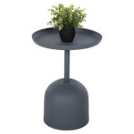 ΤΡΑΠΕΖΙ ΒΟΗΘΗΤΙΚΟ ΣΤΡΟΓΓΥΛΟ DELBEL HM4261.05 ΜΕΤΑΛΛΟ ΜΠΛΕ ΣΚΟΥΡΟ Φ39