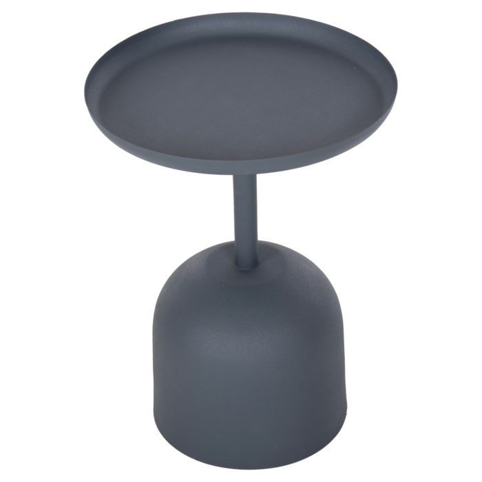 ΤΡΑΠΕΖΙ ΒΟΗΘΗΤΙΚΟ ΣΤΡΟΓΓΥΛΟ DELBEL HM4261.05 ΜΕΤΑΛΛΟ ΜΠΛΕ ΣΚΟΥΡΟ Φ39