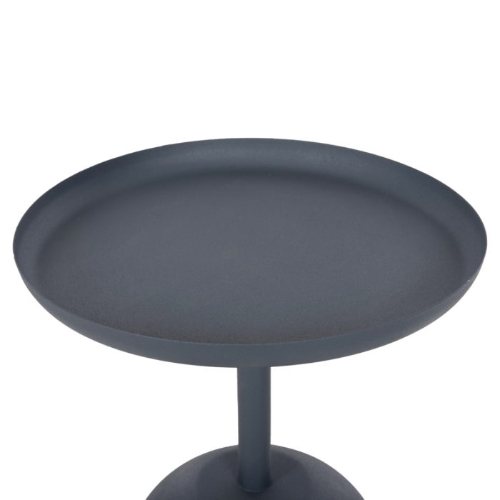 ΤΡΑΠΕΖΙ ΒΟΗΘΗΤΙΚΟ ΣΤΡΟΓΓΥΛΟ DELBEL HM4261.05 ΜΕΤΑΛΛΟ ΜΠΛΕ ΣΚΟΥΡΟ Φ39