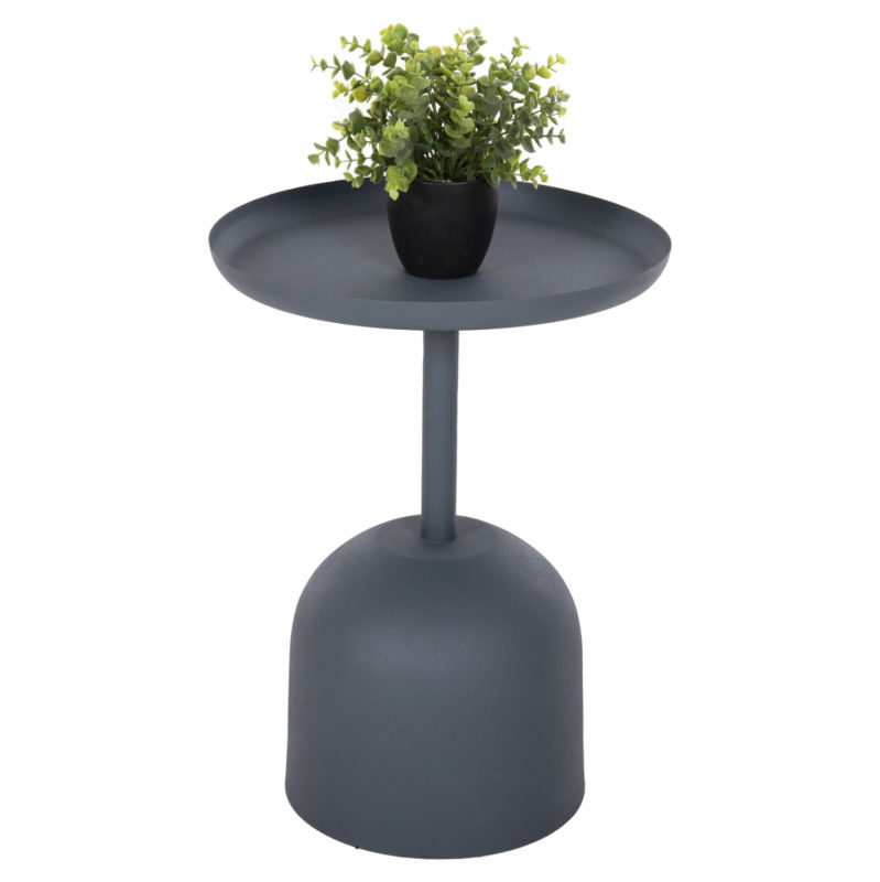 ΤΡΑΠΕΖΙ ΒΟΗΘΗΤΙΚΟ ΣΤΡΟΓΓΥΛΟ DELBEL HM4261.05 ΜΕΤΑΛΛΟ ΜΠΛΕ ΣΚΟΥΡΟ Φ39