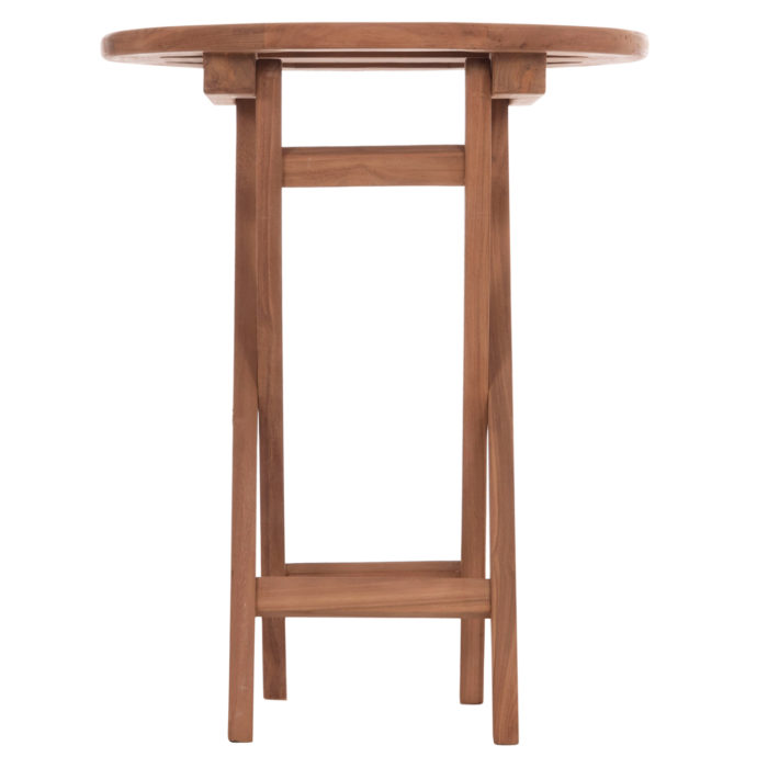 ΤΡΑΠΕΖΙ ΣΚΗΝΟΘΕΤΗ ΣΤΡΟΓΓΥΛΟ ERIS HM18119 ΞΥΛΟ TEAK--ΦΥΣΙΚΟ Φ60x75Υεκ.-5