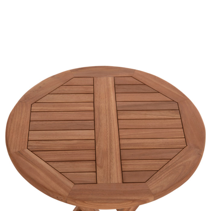 ΤΡΑΠΕΖΙ ΣΚΗΝΟΘΕΤΗ ΣΤΡΟΓΓΥΛΟ ERIS HM18119 ΞΥΛΟ TEAK--ΦΥΣΙΚΟ Φ60x75Υεκ.-7