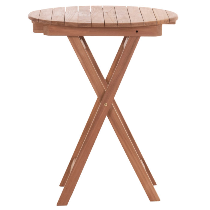 ΤΡΑΠΕΖΙ ΣΚΗΝΟΘΕΤΗ ΣΤΡΟΓΓΥΛΟ HEIDEL HM18120 ΞΥΛΟ TEAK--ΦΥΣΙΚΟ Φ60x75Υεκ.-3