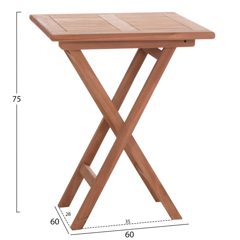 ΤΡΑΠΕΖΙ ΣΚΗΝΟΘΕΤΗ ΤΕΤΡΑΓΩΝΟ ERIS HM18118 ΞΥΛΟ TEAK--ΦΥΣΙΚΟ 60x60x75Υεκ.-2