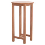 ΤΡΑΠΕΖΙ/ΣΤΑΝΤ ΜΠΑΡ ΣΤΡΟΓΓΥΛΟ PRESSCOT HM18114 ΞΥΛΟ TEAK--ΦΥΣΙΚΟ Φ60x105Υεκ.-4