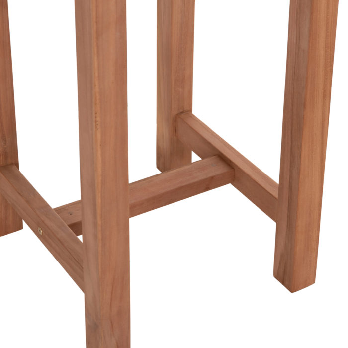 ΤΡΑΠΕΖΙ/ΣΤΑΝΤ ΜΠΑΡ ΣΤΡΟΓΓΥΛΟ PRESSCOT HM18114 ΞΥΛΟ TEAK--ΦΥΣΙΚΟ Φ60x105Υεκ.-7