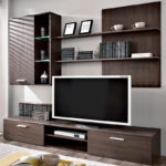 Σύνθετο σαλονιού Salome pakoworld LED wenge 200x41x190εκ