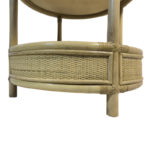 Βοηθητικό τραπέζι Moody pakoworld pe rattan σε φυσική απόχρωση Φ55x51εκ-2