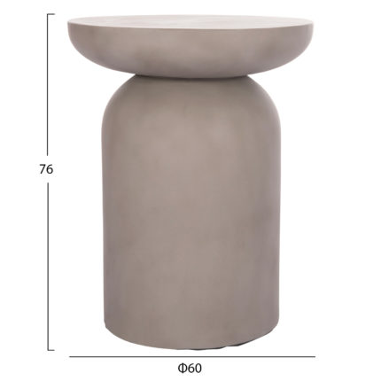 ΒΟΗΘΗΤΙΚΟ ΤΡΑΠΕΖΙ ANNA HM18160.03 FIBER CEMENT ΣΕ ΓΚΡΙ--Φ60x76Υεκ.-2