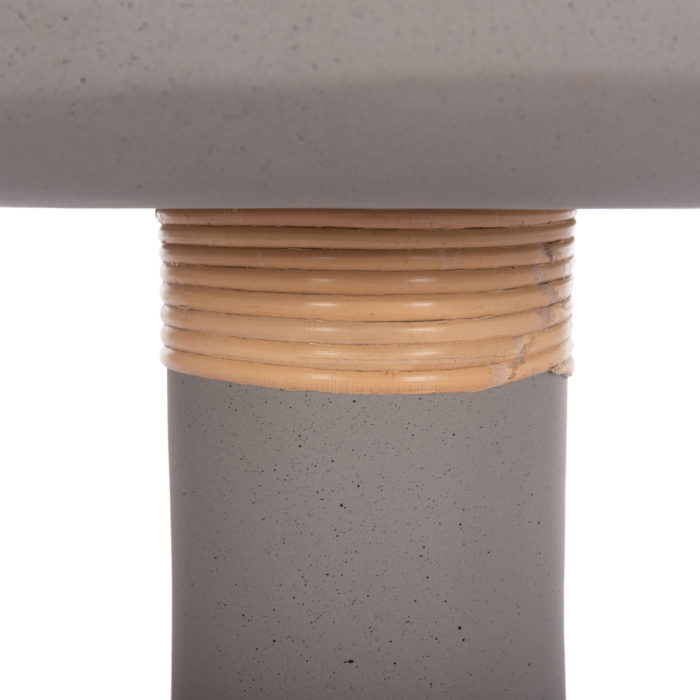 ΒΟΗΘΗΤΙΚΟ ΤΡΑΠΕΖΙ TRED(T) HM18169.03 FIBER CEMENT ΓΚΡΙ-ΦΥΣΙΚΟ RATTAN--Φ40x61Υεκ.-5