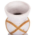 ΔΙΑΚΟΣΜΗΤΙΚΟ ΒΑΖΟ ΔΑΠΕΔΟΥ MAYNARD HM4672.02S FIBER CEMENT ΛΕΥΚΟ--RATTAN Φ27.5x50Υεκ-4