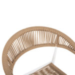ΠΟΛΥΘΡΟΝΑ ΑΛΟΥΜΙΝΙΟΥ GRET HM5854.01 ΛΕΥΚΗ PE RATTAN ΜΠΕΖ 56x55