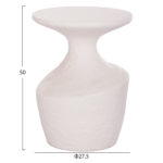 ΤΡΑΠΕΖΙ ΒΟΗΘΗΤΙΚΟ REBON HM18156.02S FIBER CEMENT ΣΕ ΛΕΥΚΟ--Φ27.5x50Υεκ.-2