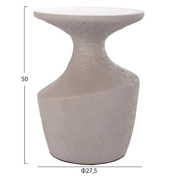 ΤΡΑΠΕΖΙ ΒΟΗΘΗΤΙΚΟ REBON HM18156.03S FIBER CEMENT ΣΕ ΓΚΡΙ--Φ27.5x50Υεκ.-2