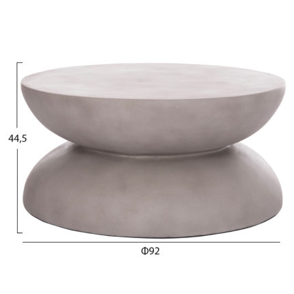 ΤΡΑΠΕΖΙ ΣΑΛΟΝΙΟΥ ANNA HM18158.03 FIBER CEMENT ΣΕ ΓΚΡΙ--Φ92x44.5Υεκ-2